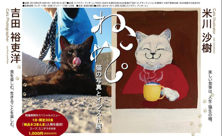 アンダーレが猫たちに占拠されニャンダーレに変身？！猫と写真とイラスト展